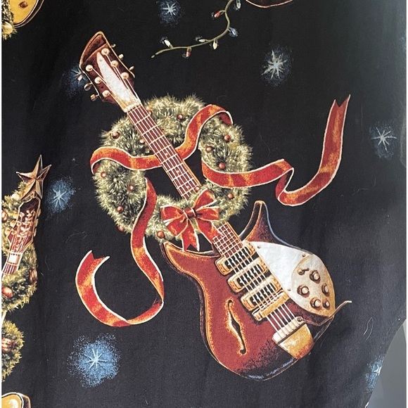 Clearwater Outfitters Shirt Mens XXL 2XL Black Christmas Country Nashville Guita - Picture 5 of 8